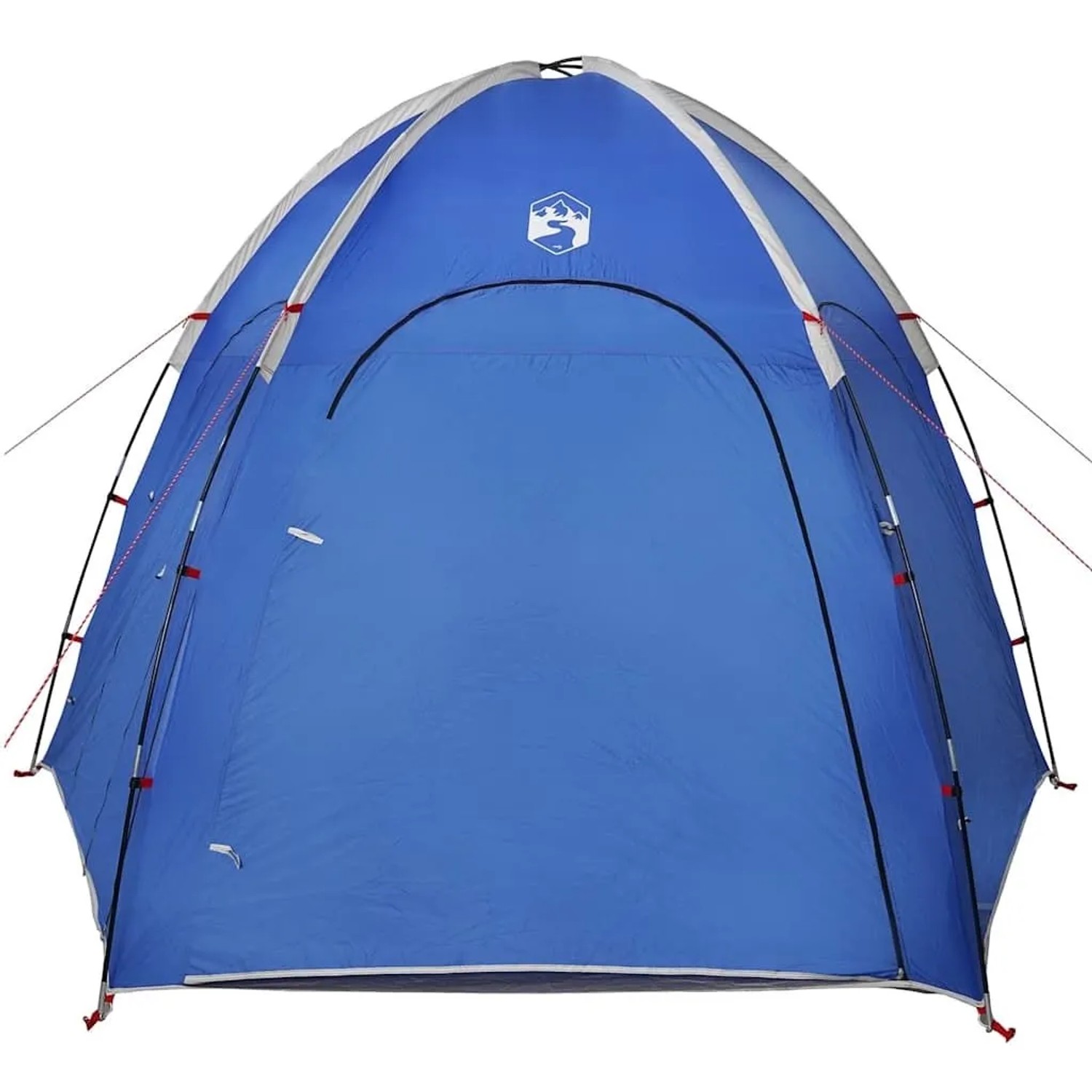 Azurblaues vidaXL Poolzelt, Kuppelform, aus Polyester, mit Reißverschluss, für Garten & Pool.