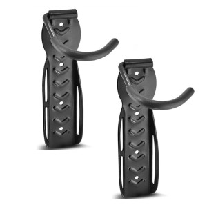 Ar Shelving Fahrradaufhänger 2er Set, Stahl, zur Wandmontage für platzsparende Fahrradaufbewahrung.