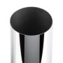 SOTECH Möbelfuß JIM, poliertes Chromstahlrohr, Ø50 mm, mit glänzender, reflektierender Oberfläche.
