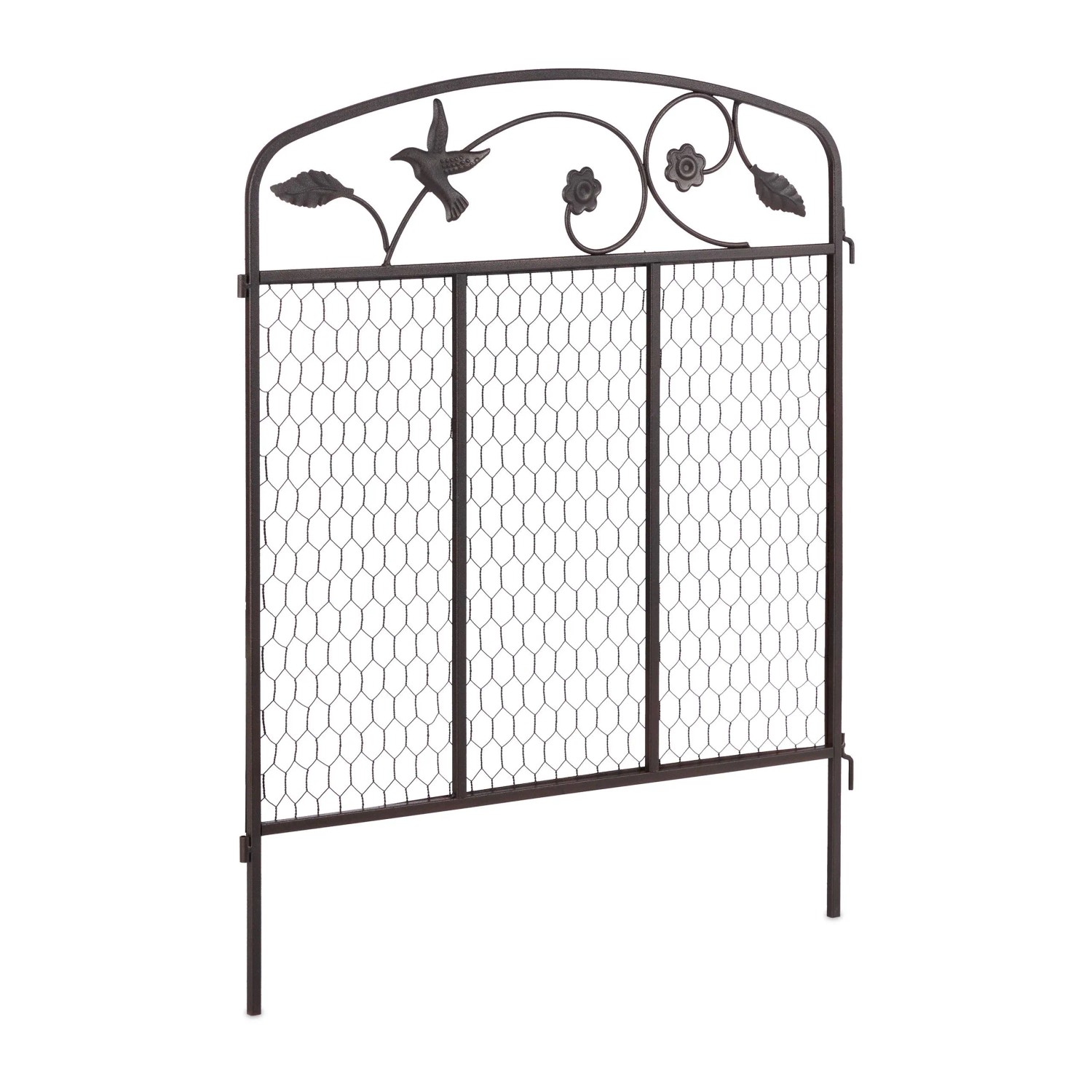 Relaxdays Beeteinfassung Metall Dunkelbraun Steckbar Erweiterbar 3 Tlg. 64 cm x 186 cm 4,2 kg