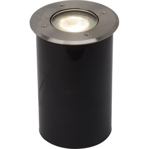 AEG LED-Bodeneinbauleuchte U-Ground, runder Bodeneinbaustrahler aus Edelstahl und Aluminium.