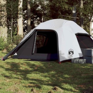 vidaXL Kuppel-Campingzelt 4 Personen Weiß Dunkel Wasserdicht 94722