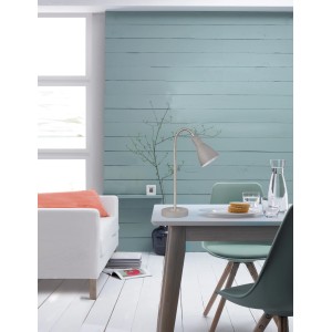 Graue Fischer & Honsel Tischleuchte Lolland, Design-Tischlampe mit E27 Fassung, max. 25W.