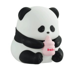 X4-Life LED-Nachtlicht Panda mit Fläschchen, 9,7x10,2x10,4cm, für Kinderzimmer.