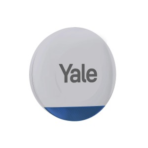 Yale Außensirene, kabellos, grau. Erweiterung für Smart Alarmanlagen mit bis zu 100dB Lautstärke.