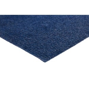 Blauer Andiamo Nadelfilz Teppichboden Milo, Detailansicht.