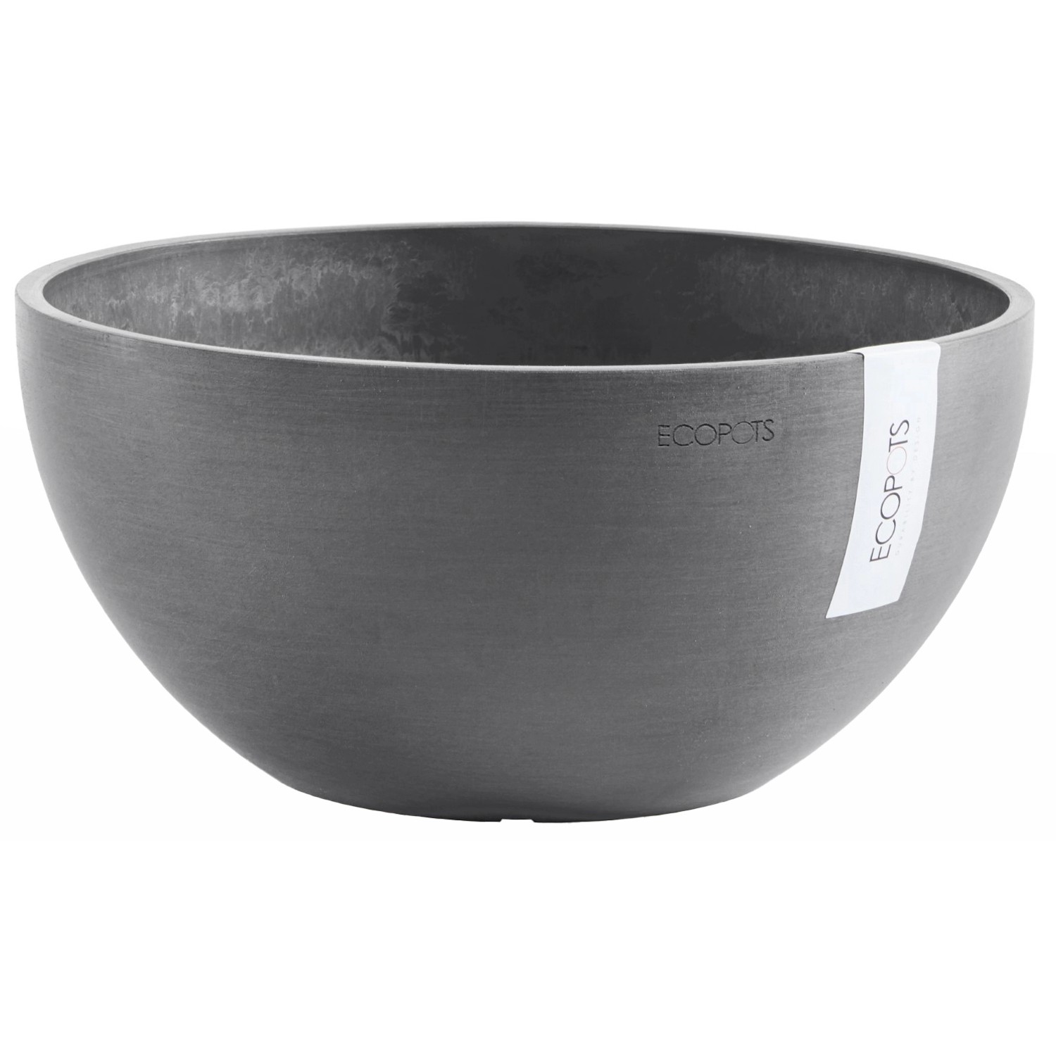 Ecopots Pflanzschale Brussels Grau 25 cm