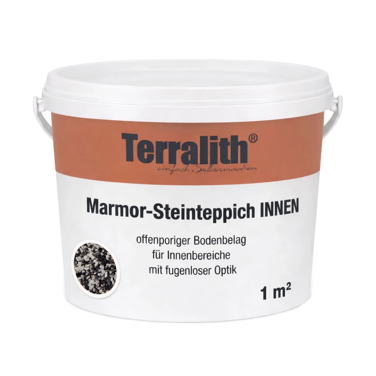 Terralith Marmor Steinteppich Mix Elegante für 1 m² Innen Fein 2-4 mm