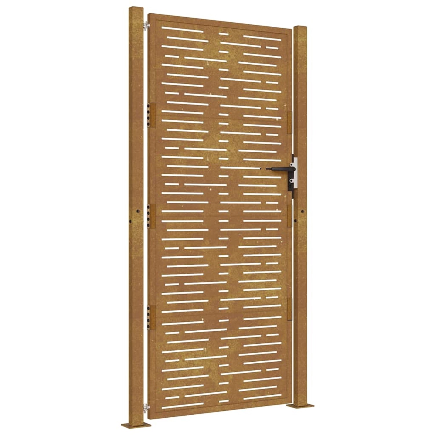 vidaXL Gartentor 105 x 205 cm Cortenstahl Quadratisches Design 153201 günstig online kaufen