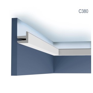 ORAC DECOR C380 Eckleiste für indirekte Beleuchtung, 2m, weiß.
