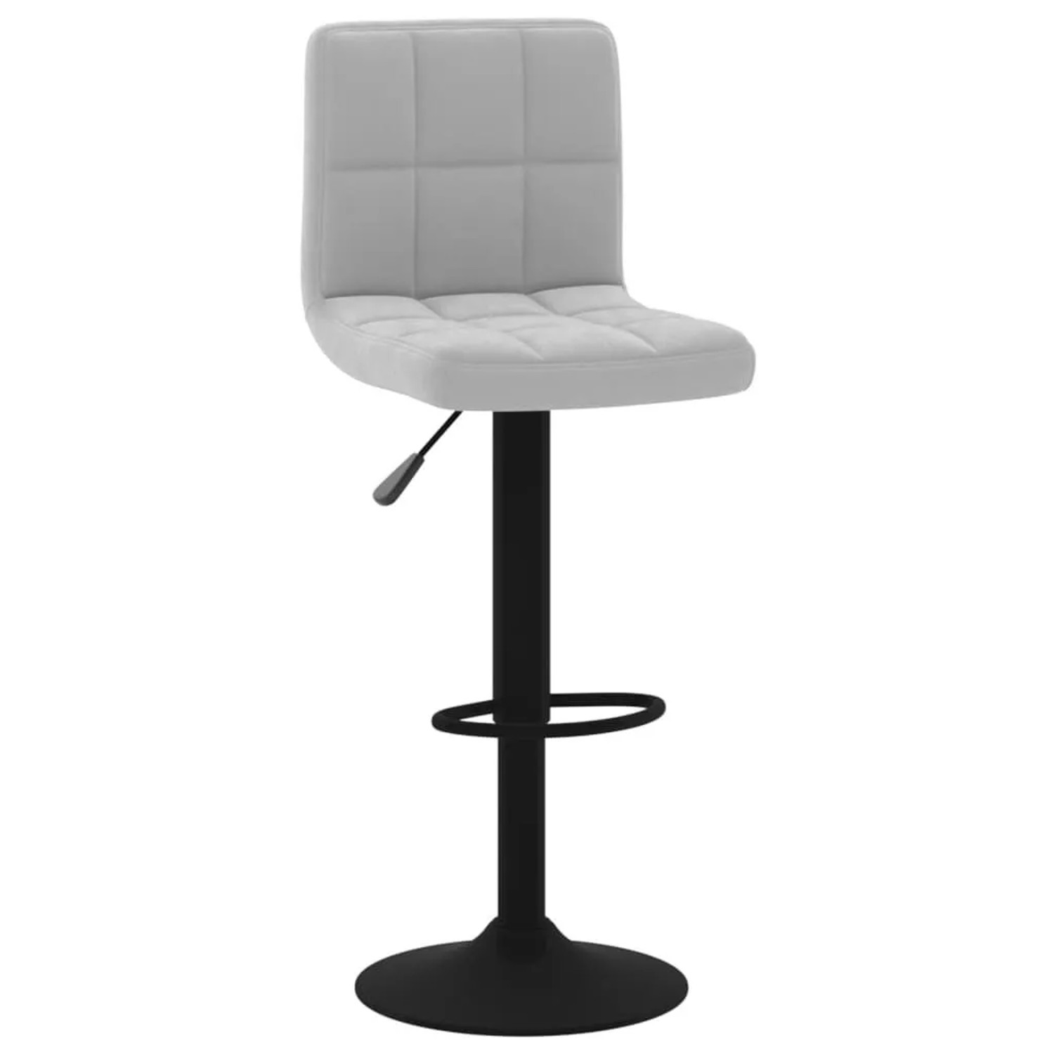vidaXL Barhocker Hellgrau Samt 334294
