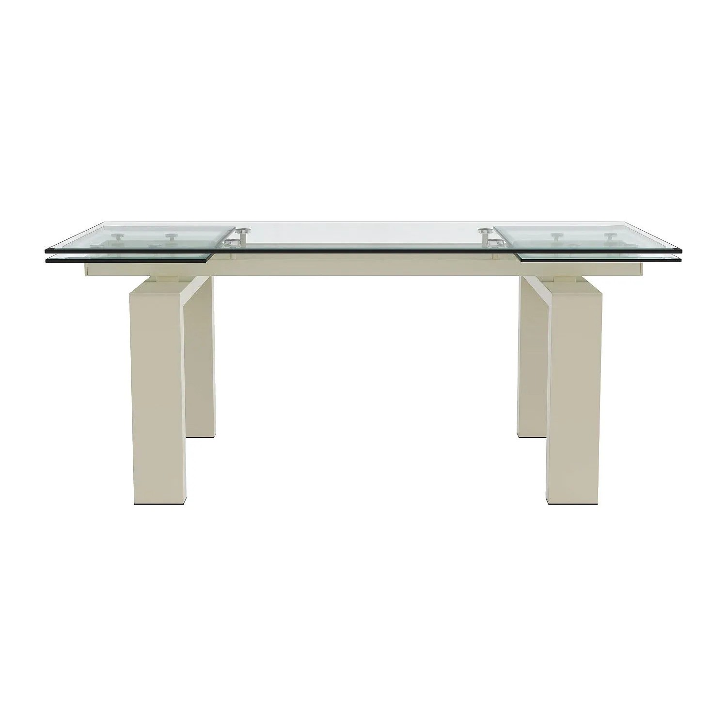 Vente-unique Esstisch Lubana Transparent  Beige 225 cm  270 cm  180 cm