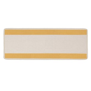 Rechteckige, selbstklebende Karat Stufenmatte aus Sisal in Elfenbein (23,5x65cm) ohne Lippe.