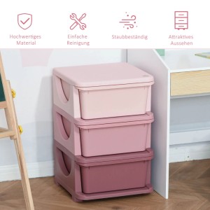 HOMCOM Schubladenschrank mit Stauraum