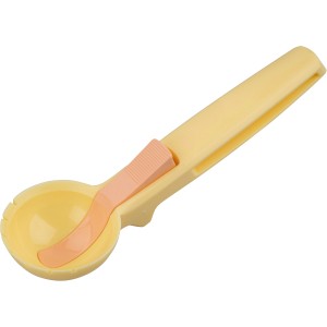 Fackelmann Eisportionierer Sommerparty mit Ausheber, gelb/rosa, Küchenhelfer.