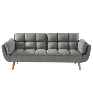 Vente-unique Schlafsofa Loeline Grau 215 cm