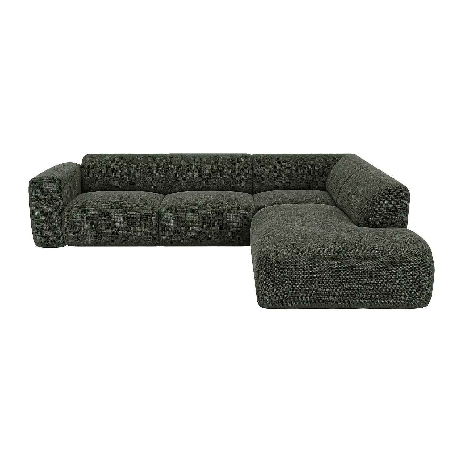 Vente-unique Sofa Ohne Schlafmöglichkeit Pogni Grün 269 cm