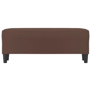 vidaXL Sitzbank Braun 100x35x41 cm Kunstleder 349417