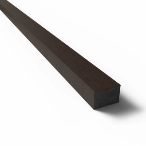 Paneel-Abschlussleiste in geräucherter Eiche, MDF, schwarz, 2,7x300cm für Paneel-Zubehör.