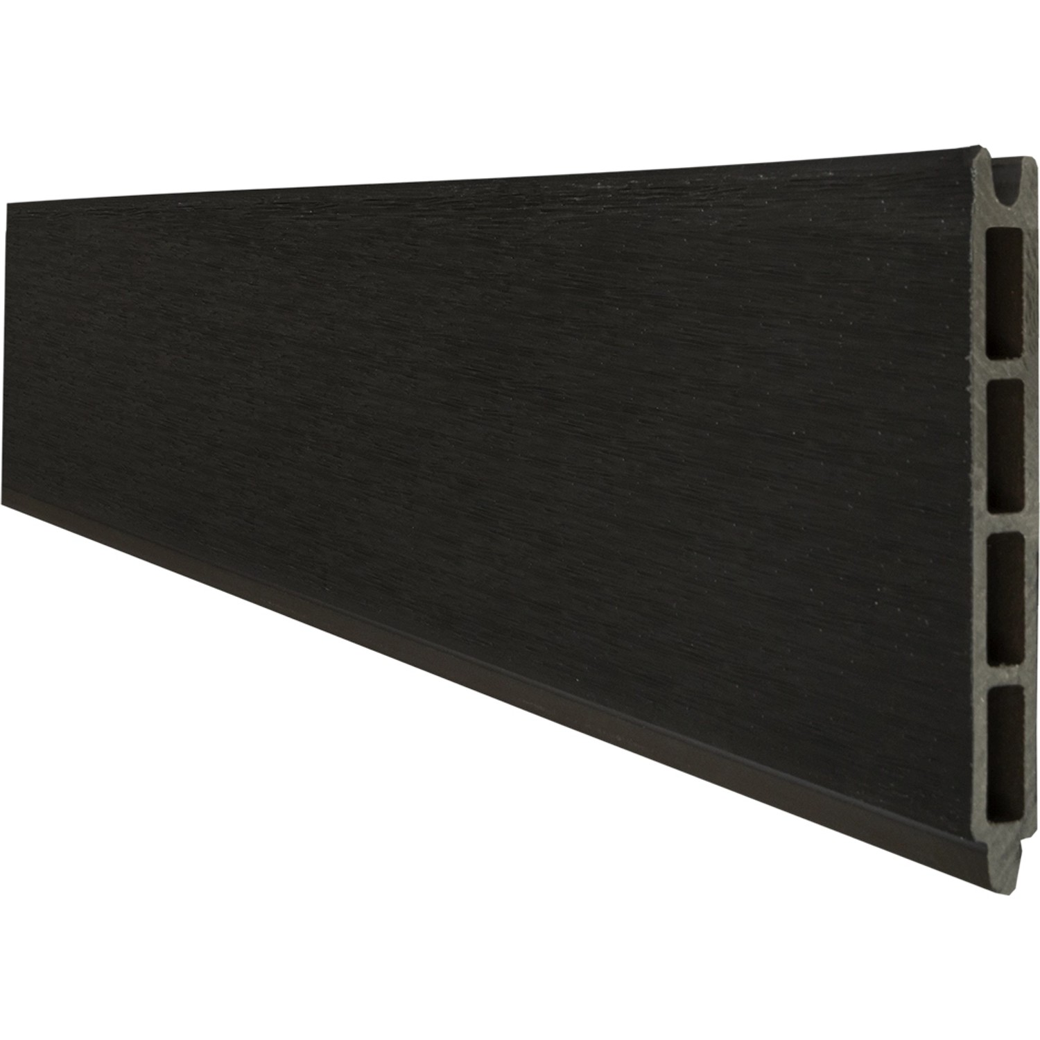 GroJa Solid Einzelprofil Steckzaun 15 cm x 180 cm Schwarz