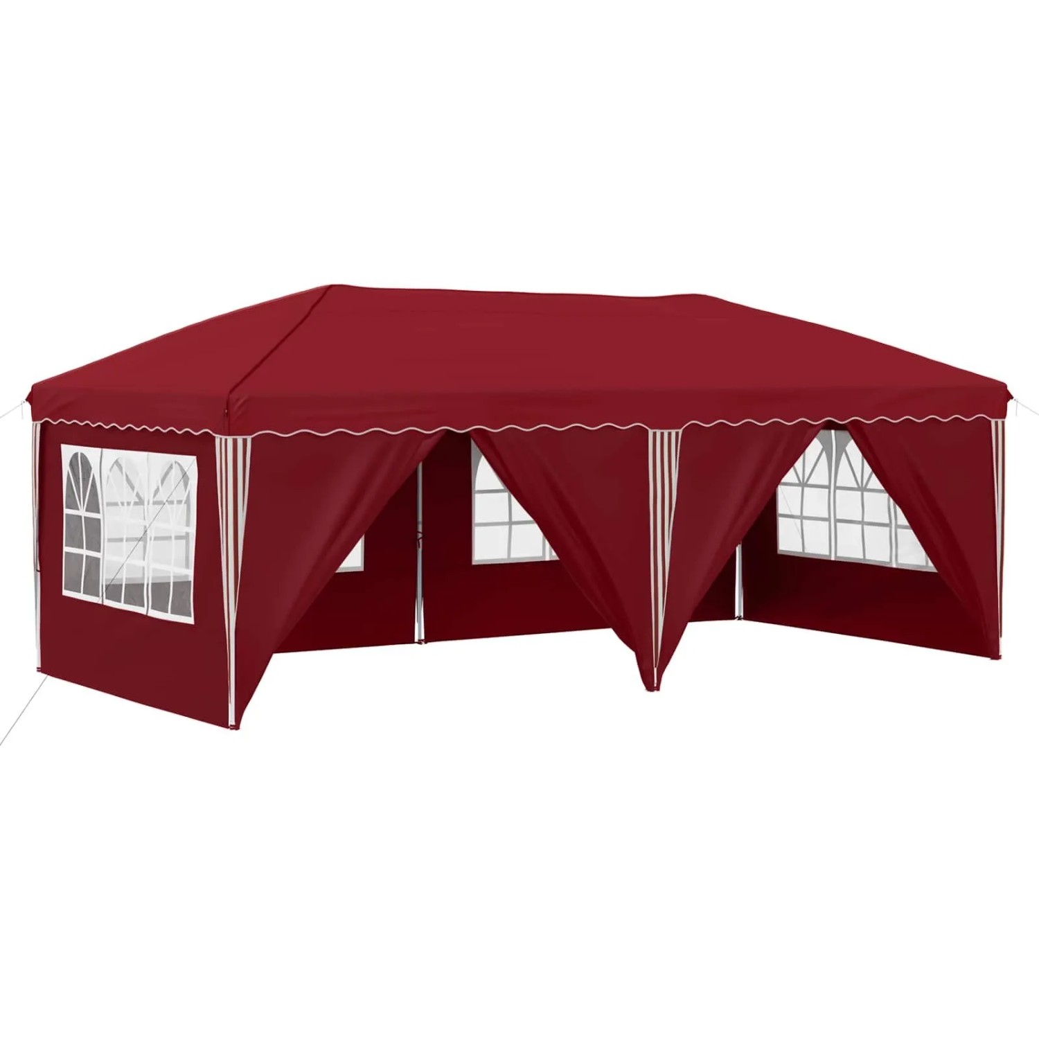 vidaXL Pop-Up Partyzelt 575 x 288 x 245 cm Bordeauxrot 42019807
