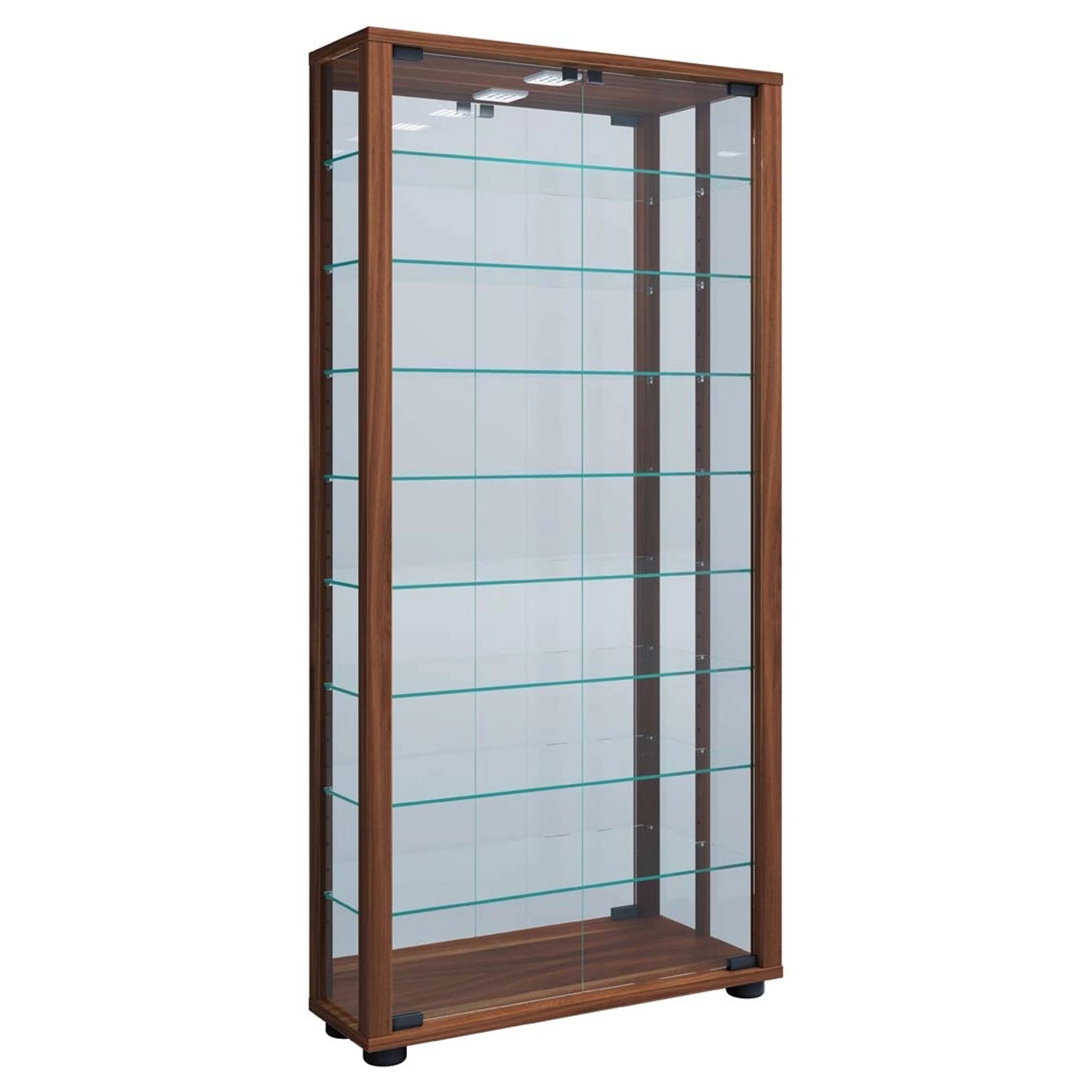 ebuy24 VitrosaMaxi Vitrinenschrank Wandhängend mit Spiegel 2 Glastüren Inkl günstig online kaufen