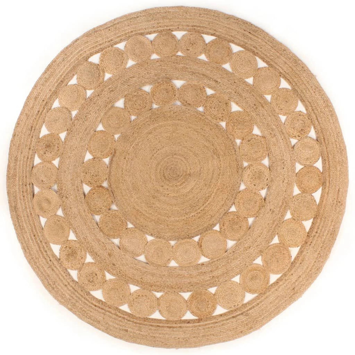 vidaXL Teppich Geflochten Jute 210 Cm Rund 1184019 günstig online kaufen