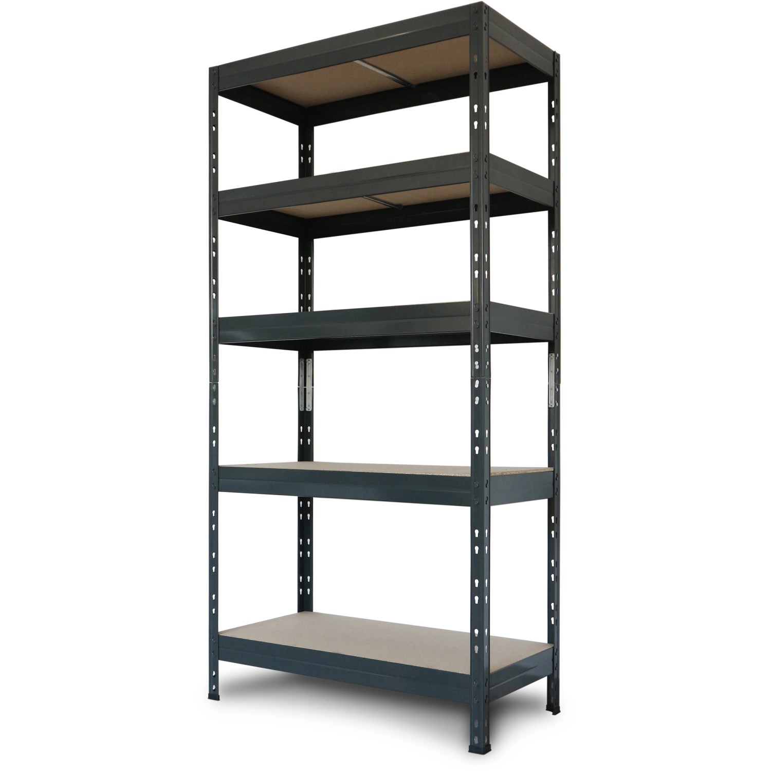 Ar Shelving Schwerlast-Steckregal Rivet M 180cm x 90 cm x 40cm 5B Anthrazit günstig online kaufen