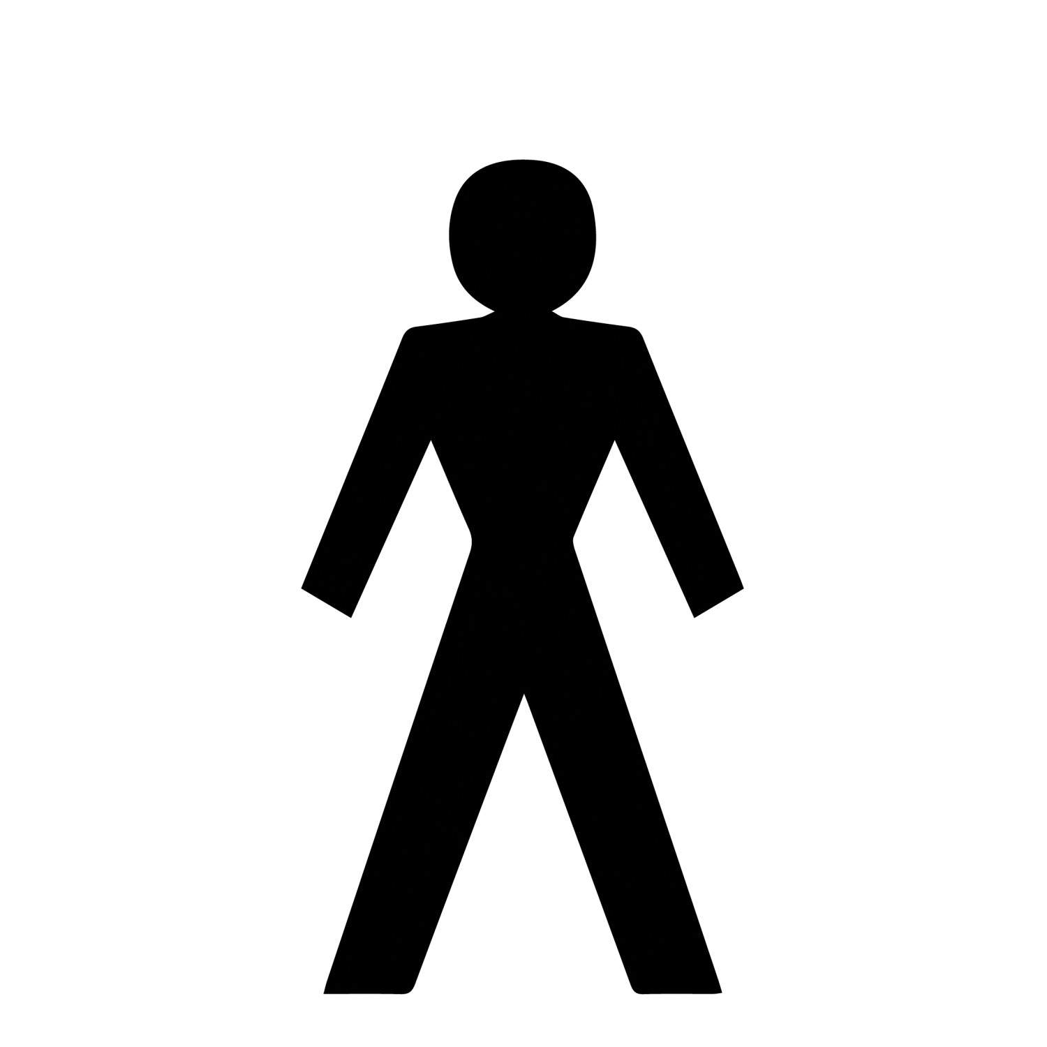 Signum Safety Signs Klebebuchstabe Symbol Herr 10 cm Schwarz