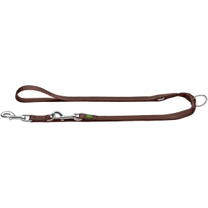 Verstellbare, lange, braune Hunter Führleine aus Nylon, 3 m lang.
