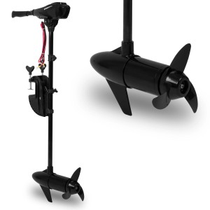 EBERTH Elektro Außenborder 60 Lbs Schubkraft, 12V, führerscheinfrei für Boote & Schlauchboote.