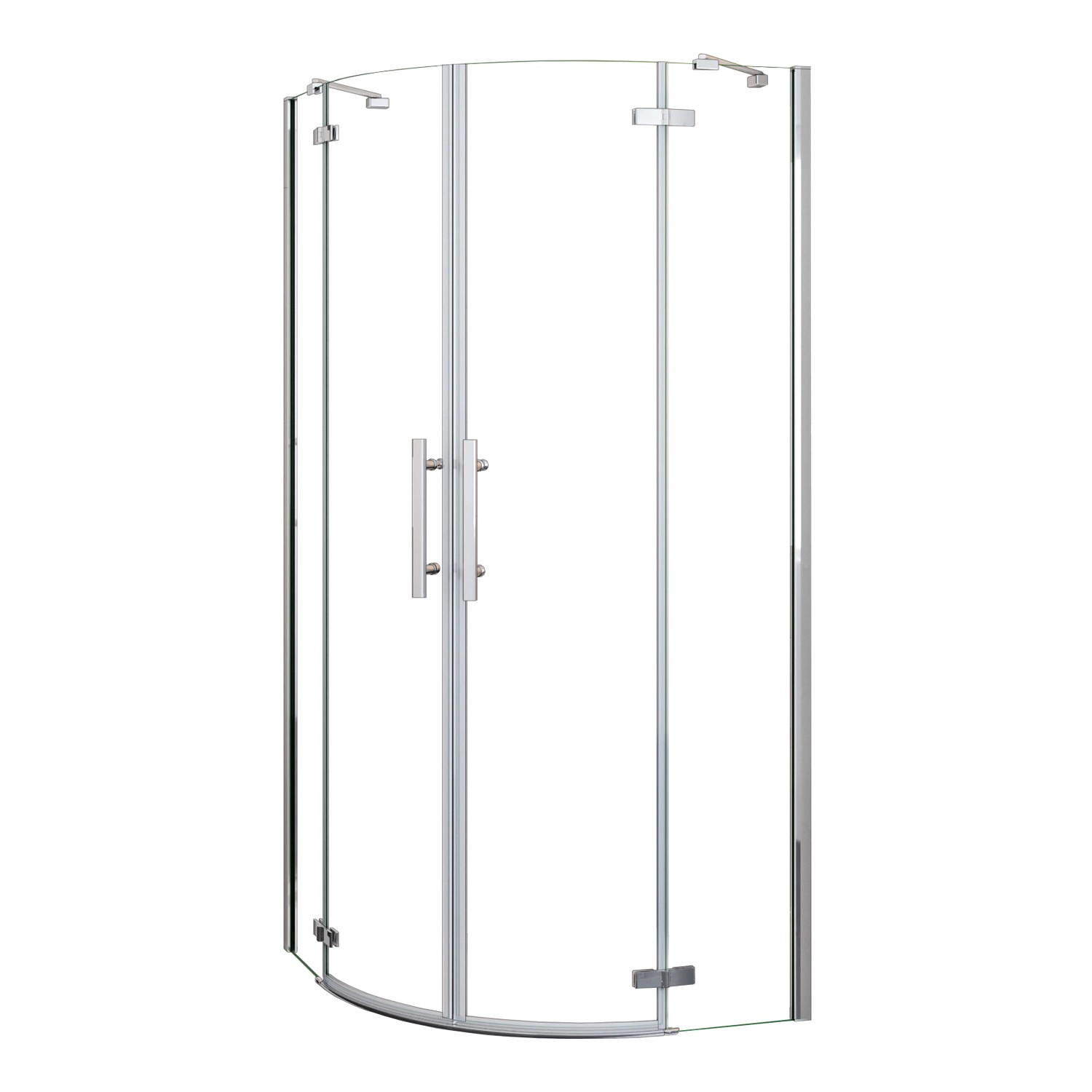 AICA 80x80x195cm Runddusche Duschkabine Viertelkreis Duschabtrennung 6mm NA günstig online kaufen