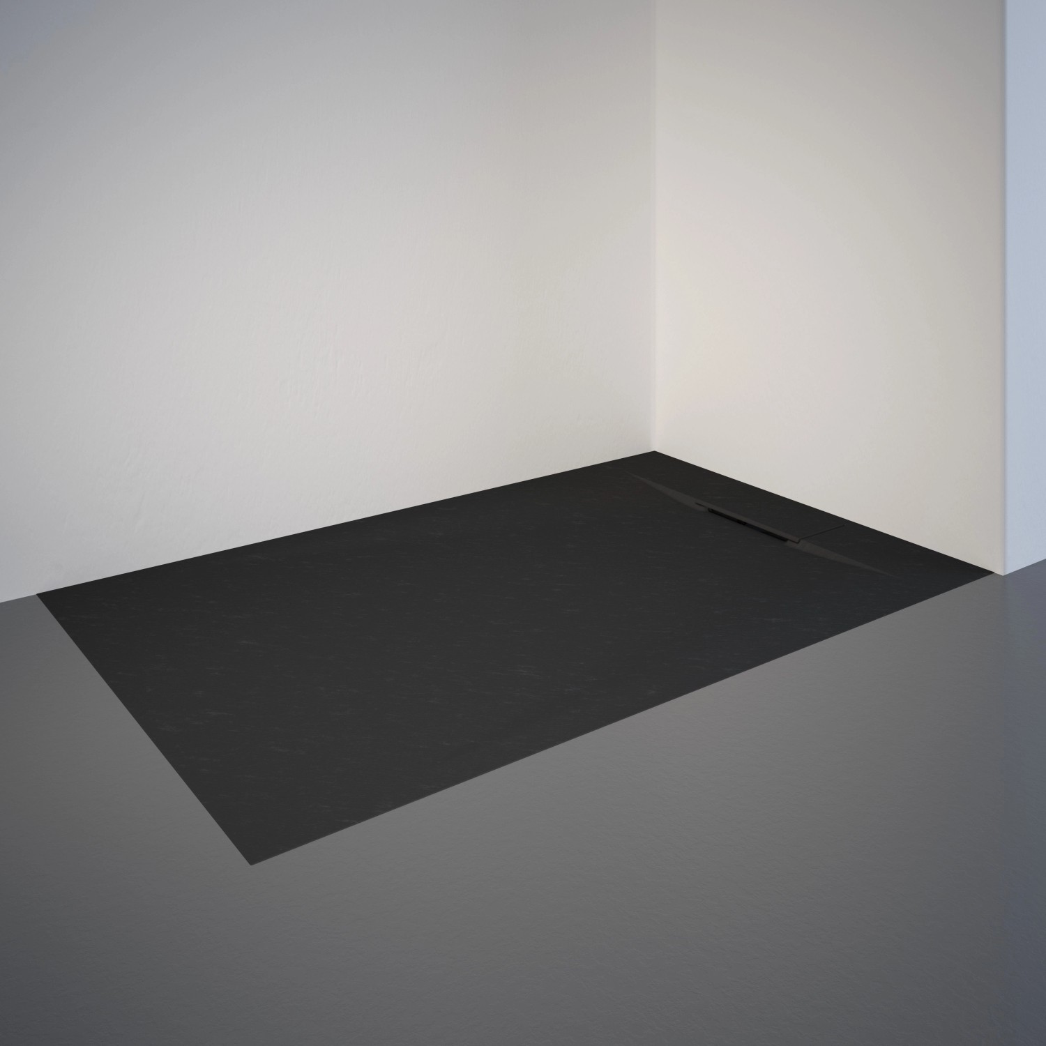Schulte ExpressPlus Duschwanne DWM-Tec  mit Steinstruktur 90 x 140 cm Anthrazit