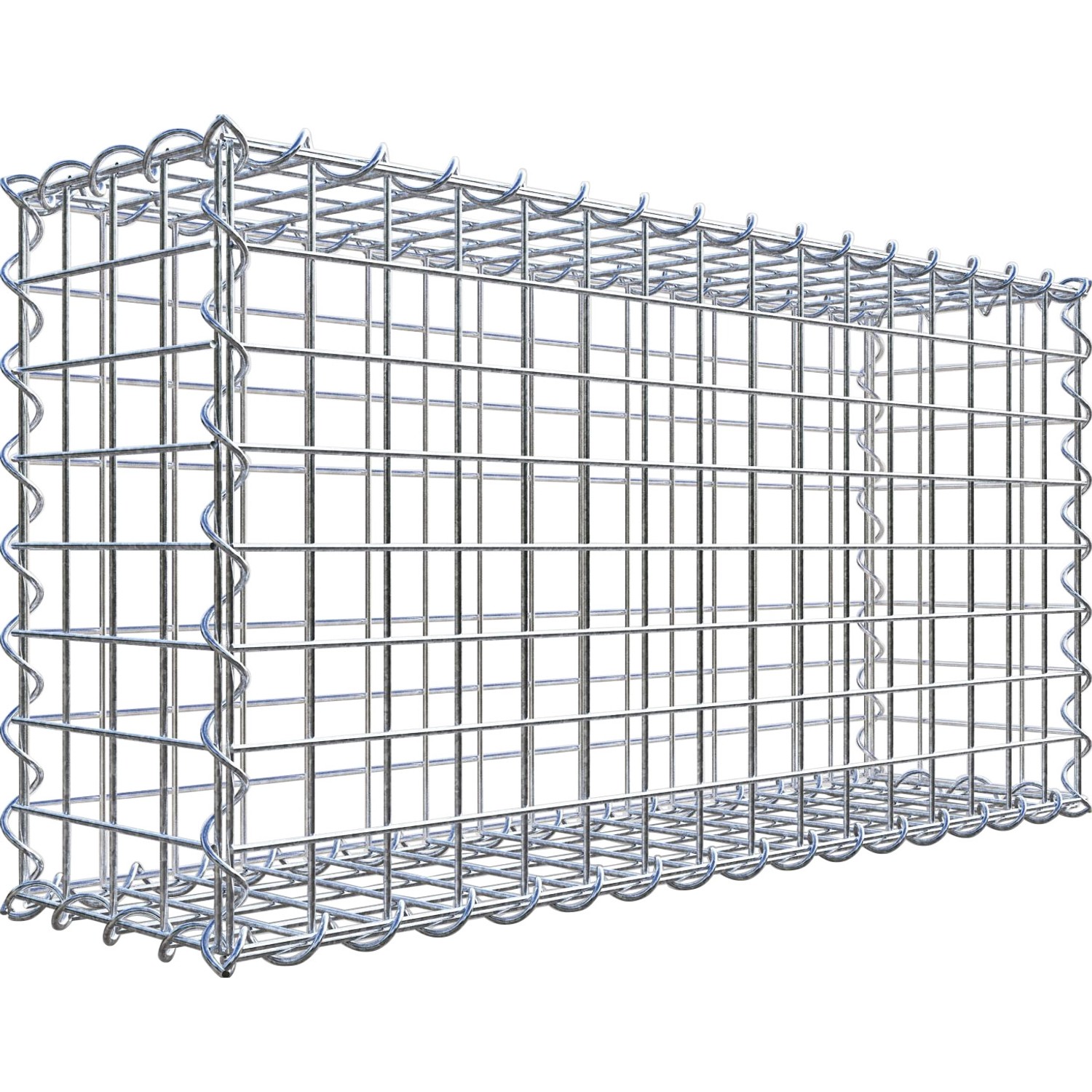 Gabiona Gabione 40 cm x 80 cm x 20 cm Maschenw 5 cm x 5 cm