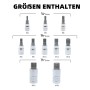 CCLIFE 10tlg Vielzahn Satz Vielzahn Nuss M4 - M18 Bit Set Xzn Innenvielzahn S2 Legierungsstahl Stecknuss Bitsatz_2