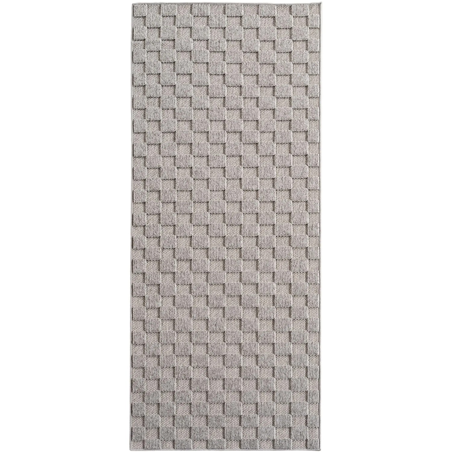 Ayyildiz Flachgewebeteppich Helix 2203 Silber 80 cm x 250 cm