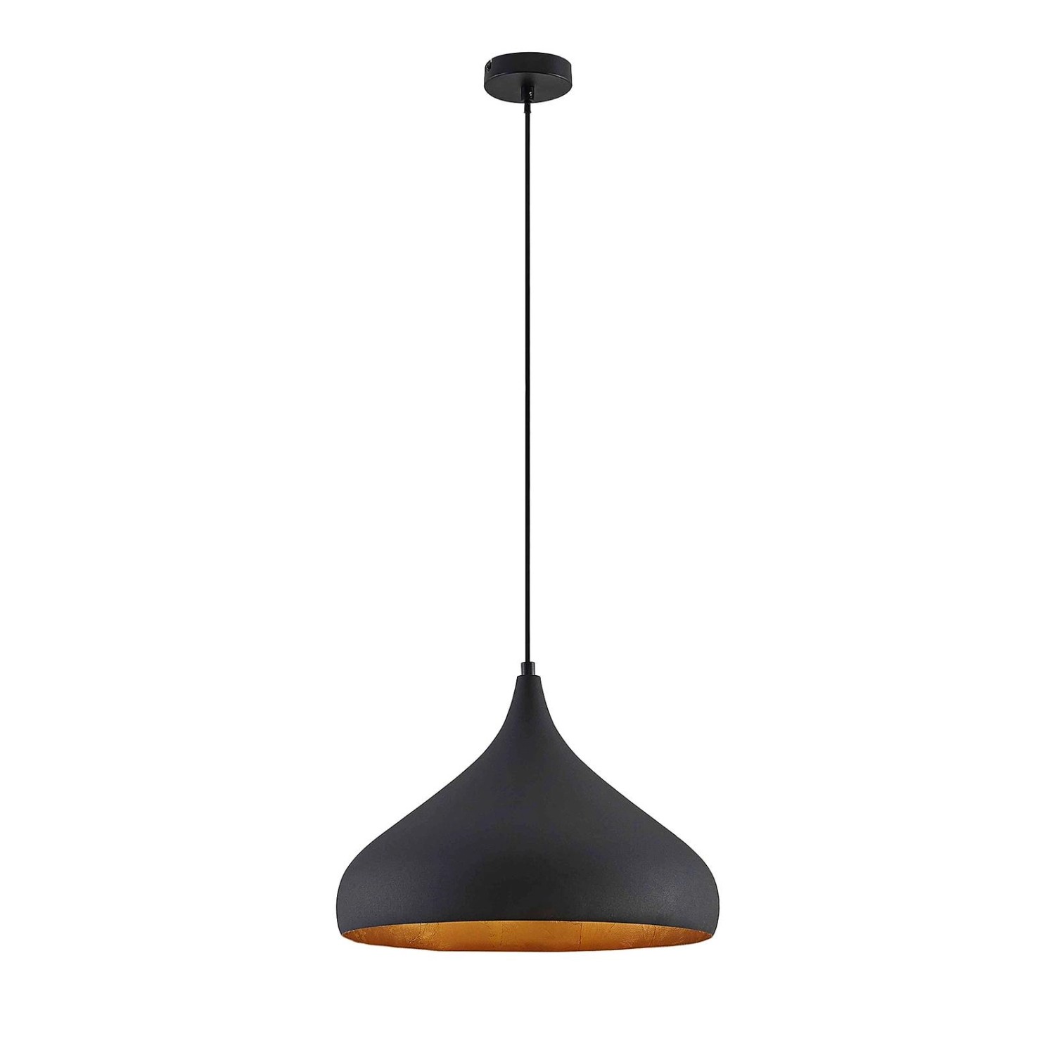 Arcchio Pendelleuchte Lunus 9626501 Modern in Schwarz aus Metall 1-flammig günstig online kaufen