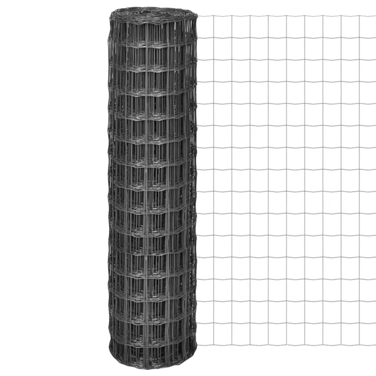 vidaXL Eurozaun Stahl 10 x 1,5 m Grau 142511 günstig online kaufen