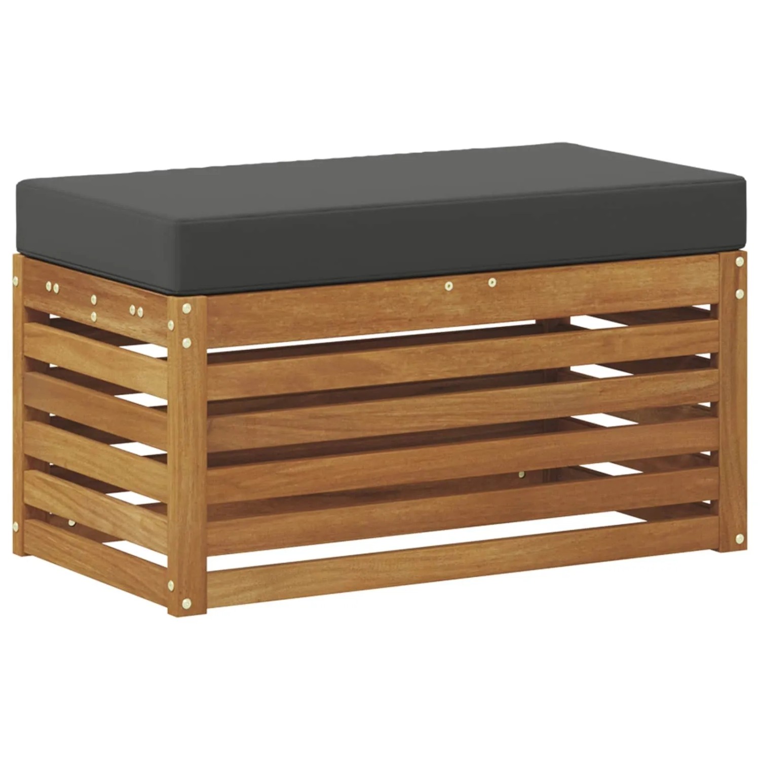 vidaXL Outdoor Hocker Bank Massivholz Akazie Natur 900684