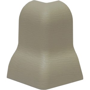 Weiße Außenecke für MDF Sockelleiste Classic 40, Zubehör für Laminat & Parkett.