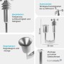 Homematic IP Wettersensor plus: Kompaktes, silbernes Gerät mit Hauptsensor, Anemometer und Regensensor. Für Hausautomation am Edelstahlmast.
