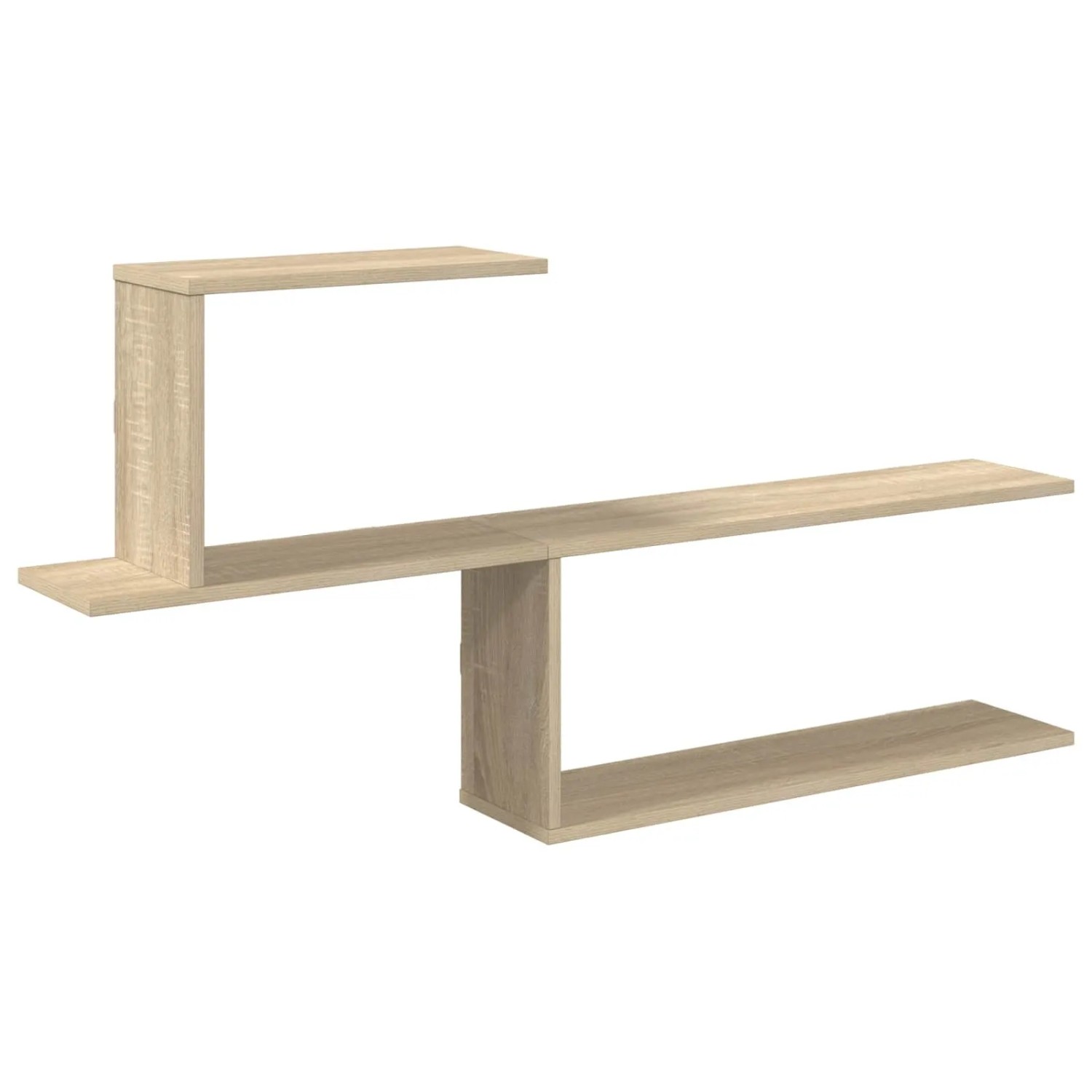 vidaXL Wandregal Sonoma-Eiche 122 x 18 x 60 cm Holzwerkstoff 8012182