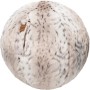 Sitting Ball Hocker Schneeluchs, 150 l, weißes Fellimitat-Muster. Bequemer Sitzsack für Wohnzimmer oder Jugendzimmer.