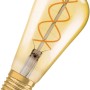Osram LED Leuchtmittel E27 ST64, 4W, goldgetönt, warmes Licht.