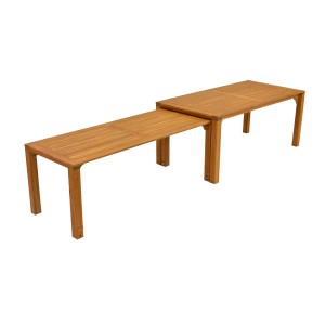 Merxx Ranzano Gartentisch-Set, ausziehbar, Akazienholz, für 10 Personen.