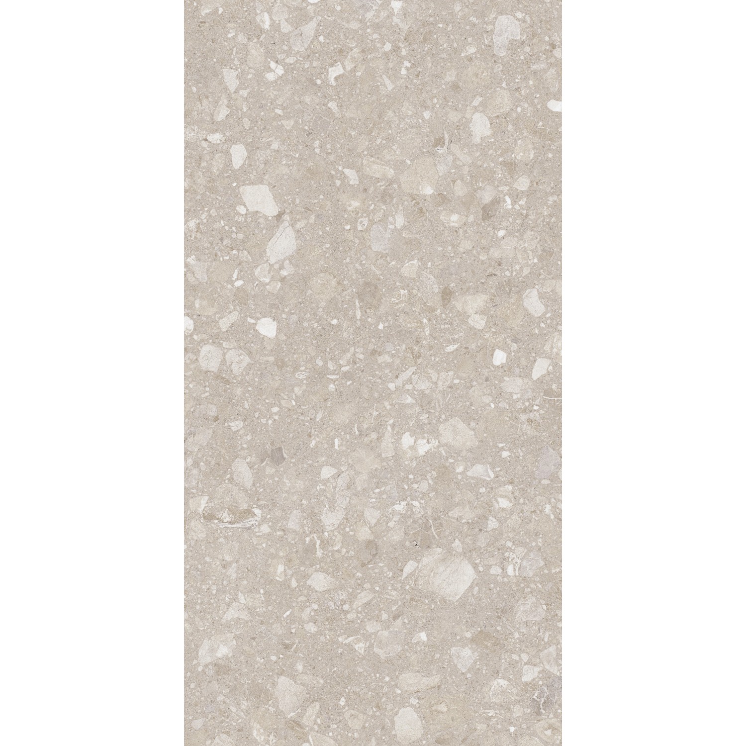 Beige Feinsteinzeug Bodenfliese, 60x120 cm, matte Oberfläche mit Steinoptik.