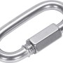 Schraubnotglied aus Edelstahl, 8 mm Durchmesser, für sichere Verbindungen.
