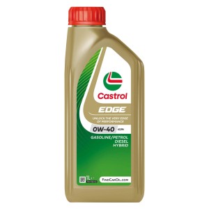 Castrol Edge 0W-40 A3/B4 Motoröl, 1 Liter Flasche für Otto-, Diesel- und Hybridfahrzeuge.