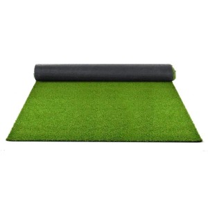 Aufgerollter, grüner Karat Kunstrasen Marbella, 26mm hoch, UV-beständig, 100x400cm.