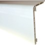 Weiße System 11 Heizungsrohrverkleidung, 2000 mm lang, zur eleganten Abdeckung von Heizungsrohren.